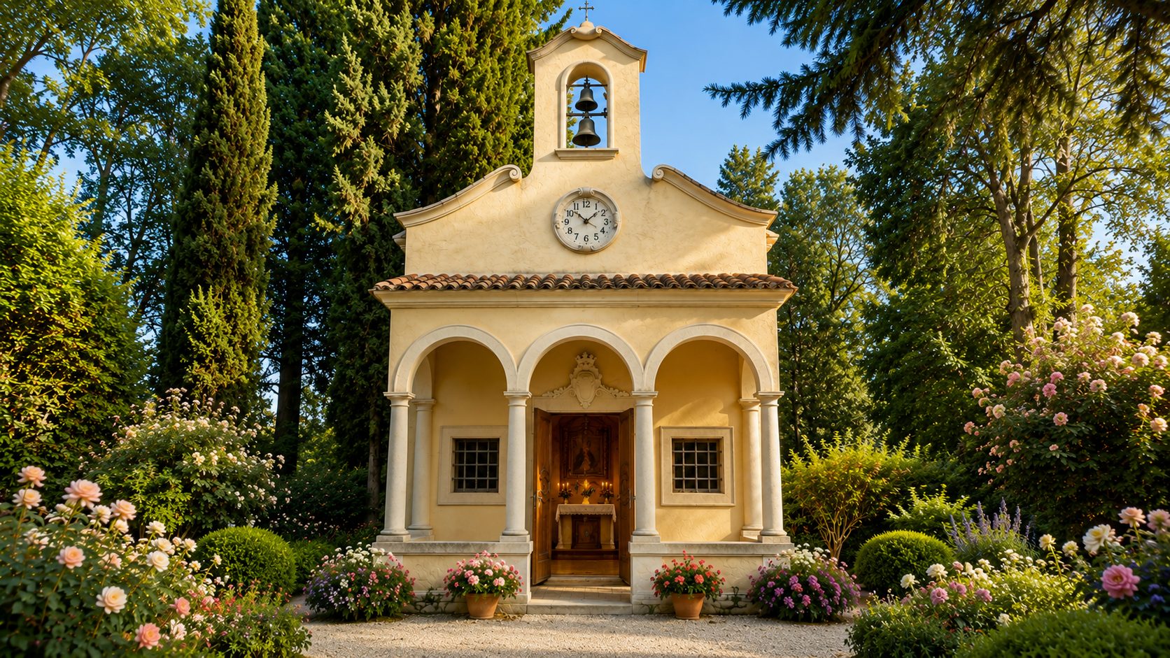 La chiesetta annessa alla villa